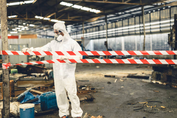 Professional Biohazard technician working in Arnold, CA